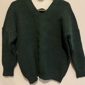 Dark green sweater